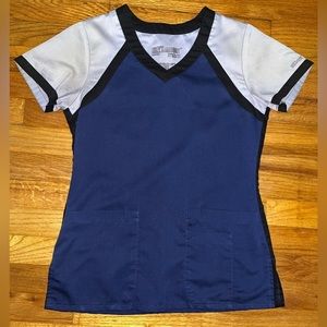 XS Grey’s anatomy blue color block scrub top